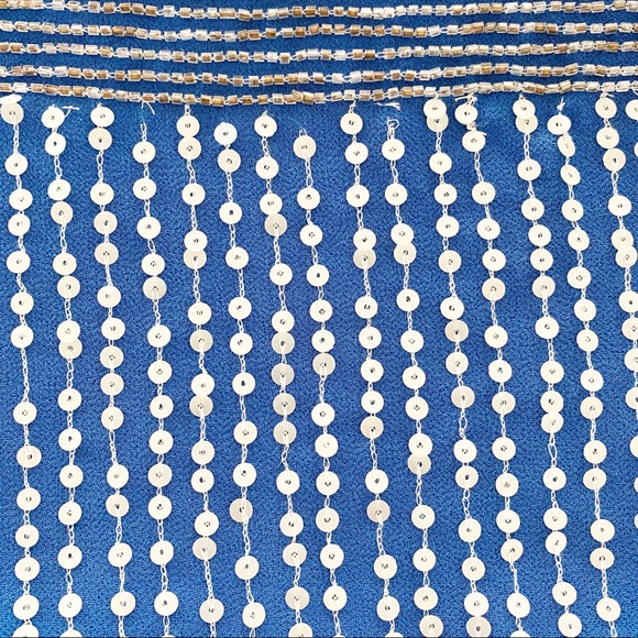 Hazel Pointed Striped Sequin Camisole Small - Picture 6 of 7